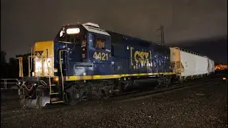 Norfolk Southern MA-20, 8/17/2022: Leslie Horns Late in the Night on the Manville Local