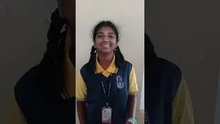 students of Chinmaya Vidhalaya Mat. Hr.school, vadavalli.  speech on World Teachers day