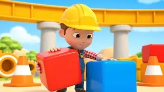 Roblox Tiny Builder Escorregou nos Blocos | Funny Toddler Song | Kids Rhymes