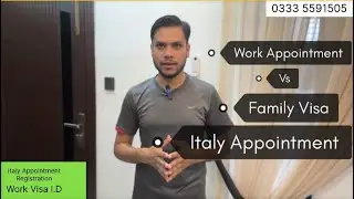 Italy Work visa Appointment letter & Italy Family visa Registration with Waiting List| @dqconsultant