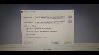 Logix Designer Compare Tool (Controller Tag).