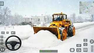 Snow Plow Excavator Truck Sim Android game 2026 Snow offroad truck games suv #androidgames 
