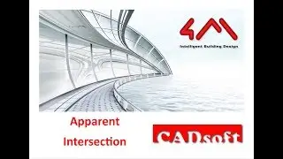 4MCAD v19 Commands English - Apparent Intersection