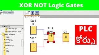 PLC Course in Telugu - XOR and NOT Logic Gates