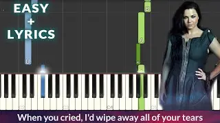 Evanescence - My Immortal EASY Piano Tutorial + Lyrics