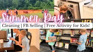 SUMMER DITL SAHM OF 4! #cleaningmotivation #sahm #cleaning #organization #ditl #largefamily