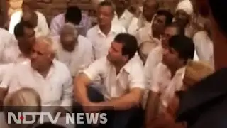 Haryana Dalit children deaths: Rahul Gandhi visits victims' family amid protest by locals