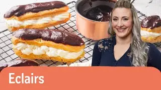 Eclairs backen – vom simplen Brandteig-Rezept bis zur cremigen Füllung 🍫 | REWE Deine Küche