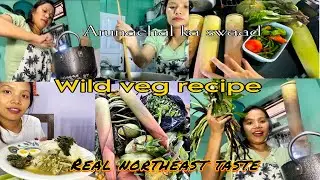 Cooking Tribal Food from Arunachal | Bamboo Shoot & Local Veggie Recipe | Simple Arunachali Style 