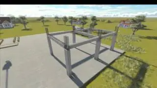 Animasi Kerja Praktek Sistem Precast Rusunawa di Kota  Metro||animasi precast|| LUKdesain