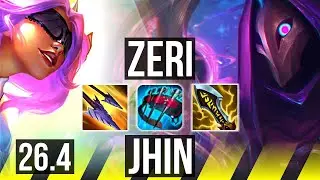 ZERI & Lulu vs JHIN & Pyke (ADC) | EUW Grandmaster | 26.4