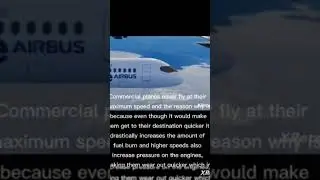 Why commercial planes never fly at full speed #youtube #shorts #flight #fly #aviation