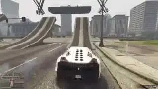 GTA V - Best Car Stunt Ever With a Perfect Landing