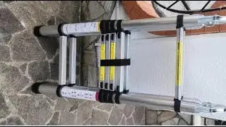 Meditool 5M Scala Telescopica Scala alluminio pieghevole, Va nella 500 ma lunga quanto una limousine