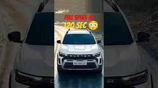Next Gen Duster Specs Breakdown 2026 #shortsfeed #shortvideo #duster #viral #trending #trend #god