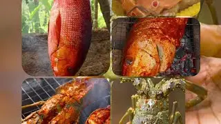 Fresh Catch to Fire Grill | Crab, Fish & Lobster Recipe #viralvideo #cooking #seafood #foodie #yt 