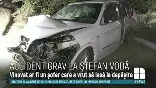 ACCIDENT de GROAZĂ la Ştefan Vodă.