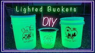 RV Decor - Lighted Buckets - 3 Options - Even a Dollar Tree One