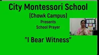 I bear witness-prayer