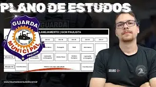 Plano de estudo - GCM Paulista (eu estudaria assim)
