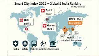 Smart City Index 2025 &ndash; IMD Ranking | Top Cities & India&rsquo;s Rank in Hindi #dailygk #gkshorts