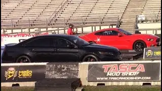 Ford Taurus SHO vs Mustangs, Turbo Dodge Ram etc. + New Best: 12.06 at 115 MPH