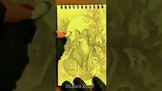 🦊 Fox Drawing Short ✨ Artist Laura Zollar