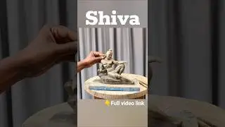 Lord Shiva murti making with clay
