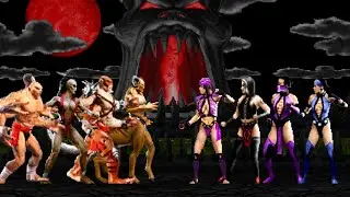 🎮 Mortal Kombat 🔥 Sheeva Team vs Kitana Team ☣️ Epic Fight