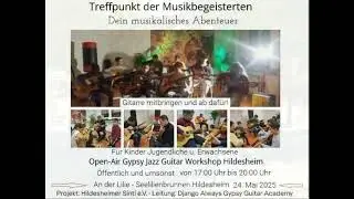 DJANGO REINHARDT JAZZ - GUITAR MEETING - 24. May 2025 Hildesheim Germany
