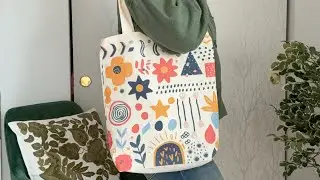В эту холщовую сумку помещается ВСЁ 👜 | Обзор сумки для работы, покупок и путешествий #amazoninfl...