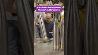 This is how the Scranton #Army ammunition plant builds steel shells. #ukraine #war