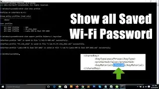 Find all Saved Wi Fi passwords with only 1 command | Windows 10/8.1/8/7