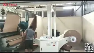 XY-WJ-120 Steam heating 3-ply corrugated cardboard production line #xinyu #corrugated #cardboard