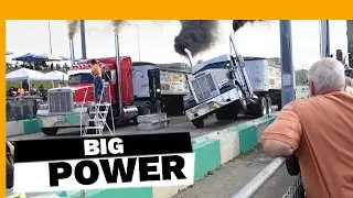 UNC FALL BRAWL. Canadian style uphill Semi Truck Drag Racing
