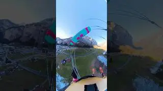 Landing in Stechelberg #shorts