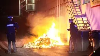 Containerbrand am Siepener Weg