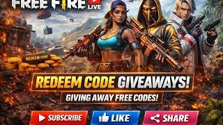 🛑Free Fire live stream | Guys i will play with you all and i will give free redeem codes also |
