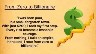From Zero to Billionaire 🤑 || Learn English Through Story Level 2 🔥 || Improve Your English Fluency✅