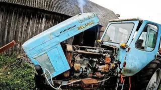 Kuriam MTZ-50 po 3 metų stovėjimo / Old tractor MTZ-50 D240 engine start after 3 year
