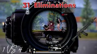 PUBG Mobile - 31 Eliminations - Groza + MK14 - Enough #gaming #gameplay #pubgmobile #1vs4 #mk14_op