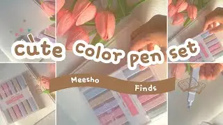 Highlighting color✨sketch pen✨cute product🎀meesho finds✨meesho stationery ✨aesthetic products#cute
