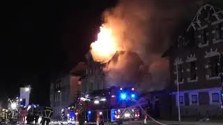 Brand zerst&ouml;rt H&auml;user in Ellefeld nach Explosion