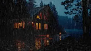 Deep Sleep Sounds with Soft Rain 🌧️ Cozy Forest Cabin for Deep Relaxation & Calm Mind
