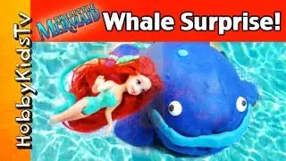 Play-Doh SURPRISE Eggs! Ariels Whale + LPS Surprise Bags UnderSea by HobbyKidsTV