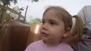 Two year old’s first time on the barnstormer Walt Disney World/ first rollercoaster/ Disney ride