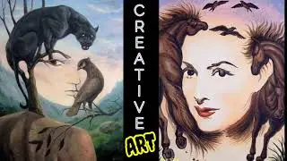 Creative art | Creative photos | double meaning photos | Creative drawing | #art