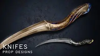 CONCEPT ART Timelapse -KNIFE Prop Design