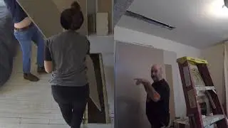 Перенос гипсокартона с первого этажа на второй