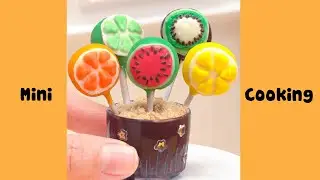 Perfect Miniature Summer Fruits Cake Pop Decorating